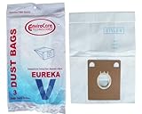 3 Eureka Style V Vacuum Bags, Power Team, Powerline, Canisters, World Vac, Home Cleaning System Vacu