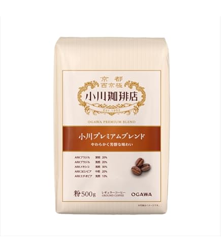 Amazon.co.jp: 小川珈琲店 小川プレミアムブレンド 粉 140g ×3個
