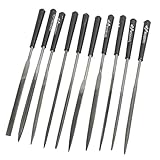 uxcell ヤスリセット　金属　プラスチック　3mm　140mm　ブラック　 87g