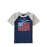 ポロラルフローレン アメリカンフラッグ ベースボール 半袖Tシャツ ネイビー (男の子12～24か月用) 12M [並行輸入品]