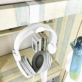 yystベッドサイドヘッドホンハンガーベッドサイドベッドフレームヘアバンドハンガーヘッドホンフックホルダー – Noヘッドホン。