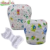 OHBABYKA Baby Swim Diaper Adjustable Unisex Reusable babies Swim Pants [並行輸入品]
