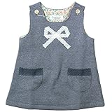 《H28年秋冬物》(日本製) Pample Mousse(パンプルムース) 杢裏起毛レースリボンAPチュニック 95cm/NB NO.DP-63152