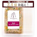 ココグルメ 手作りドッグフード 冷凍 国産 無添加 獣医師監修 総合栄養食 グレインフリー ウェットフード ご飯 トッピング 老犬 シニア (100g×16パック, ポーク&ブロッコリー)