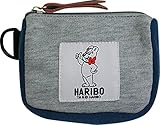 ニックナック HARIBO ミニポーチ グレー×ネイビー