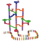 Domino BoneボールトラックToy Bricksゲーム迷路ボールMable実行セット&おもちゃ教育ブロックベビーEarly Learning誕生日ギフト