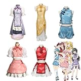 [XMSISKXJ] 魔法少女まどか☆マギカ コスプレ衣装 鹿目まどか/佐倉杏子/巴マミ/美樹さやか/暁美ほむら 5人 叛逆の物語 劇場版 髪飾り付き チャイナドレス Cosplay コスチューム 変装 イベント 飾り (XXL,巴マミ)