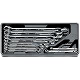 【KTC工具】 45℃×6℃ ロング めがねレンチ セット （10本組） / TM510