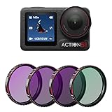 Osmo Action 5 Pro 専用 フィルターセットND8 16 32/CPL 4パックアルミフレーム マルチコーティング HD 光学ガラス 防水防汚 -収納ボックス付き