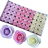 ソープフラワー ローズ ヘッド アソートE 50個 パステル系 花材 アレンジメント