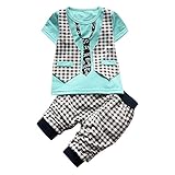 bibicola Little Boys夏Clothingセット幼児用子供ラティス服 4T ブルー