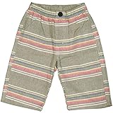 ボーイズキッズボトムス[Blue Mart(ブルーマート)]男の子マルチボーダー柄ハーフパンツ|半ズボン|ショートパンツ 130cm Ｂ柄-グリーン