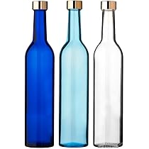 500ml 目盛り耐熱ガラス瓶 青いキャップ 　10個セット 楽天市場】【12/26 01:59までポイント5倍】 酒瓶 ふた付 10本入