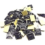 固定ベース インシロック 結束バンド マウントベース 黒 100個 (25mm × 25mm)