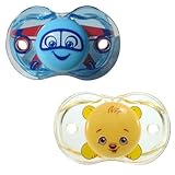 RaZbaby Keep-It-Kleen Pacifier 2 Pack - Adam Airplane & Bobby Bear by Razbaby [並行輸入品]