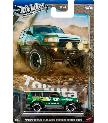 Hot Wheels 2022 Toyota Land Cruiser 1:64 Scale Diecast Car - Off-Road Mud Runners Series Green