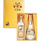 大吟醸 特製ゴールド賀茂鶴丸瓶・角瓶180ml2本セット