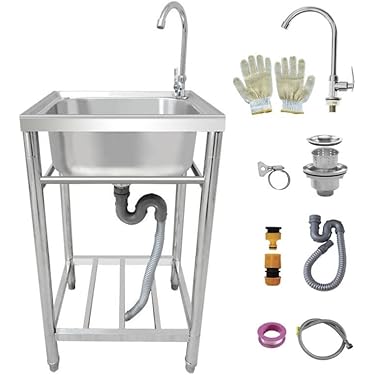 流し台 シンク A150 ガーデンシンクY2565ステンレス 水栓付き 蛇口