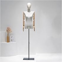 Amazon.co.jp: 女性マネキン トルソー 取り外し可能なヘッド付き