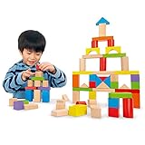 イマジナリウム　75ピース　木製カラフルつみきセット