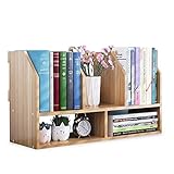 YH 家庭用多機能本棚MDFシンプルミニデスクトップ棚収納ラックラック60x20x34CM A+ (色 : B)