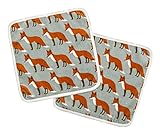 MILKBARN(ミルクバーン)  バス用ハンドタオル 2枚セット オレンジ フォックス 25012200