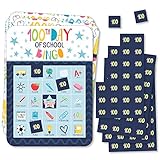 Big Dot of Happiness Happy 100th Day of School 写真ビンゴカードとマーカー 100日パーティービンゴゲーム 18個セット