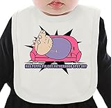 Has Peppa Pig Got Fatherhood Spot On? ネクタイを有する有機ビブ Medium