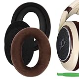 Geekria イヤーパッド Comfort 互換性 パッド ゼンハイザー Sennheiser HD505, HD515, HD555, HD518, HD558, HD559, HD569, HD579, HD589 ヘッドホンに対応 パッド イヤー/イヤーカップ (ベロア/褐色)