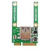 P Prettyia ミニ　PCI-E → USB 2.0 アダプタカード　アダプタ　サポートリーダー　　　