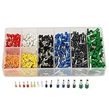 Excellway Ct09 800Pcs Awg10-22 Wire Copper Crimp Connector