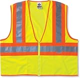 Ergodyne GloWear 8230Z Class 2 Two-Tone Vest, Lime by Ergodyne