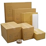 ボックスバンク ダンボール 引っ越し セットSS 段ボール箱 ●ダンボール箱（大・中・小）15枚、プチプチ、クラフトテープ ZH07-0015-a3 強化材質