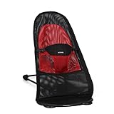 新生児 バウンサーバランス ベビーチェア 3点式シートベルト専用 乳幼児用 揺れ椅子 背もたれ チェア (黒)