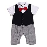 dizoon（ディゾン）ベビー キッズ 子供服 フォーマル 男の子 カバーオール ロンパース セレモニー 結婚式 誕生日 70 80 90 95cm (70cm, 黒い 2)