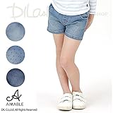 (エマーブル) AIMABLEストレッチデニムショートパンツ/春 90 ドット