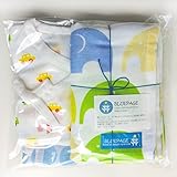 BLUEPAGE 出産祝い（男の子A）ダブルガーゼ ギフトセット ミニ おくるみ＋短肌着ｘ２枚 (日本の縫製職人が1点1点、丁寧に仕上げています)