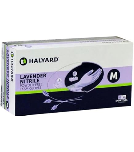 Amazon | Halyard [ハリヤード] ラベンダー ニトリルグローブ