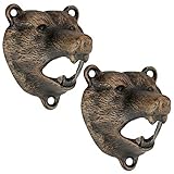 Design Toscano Grizzly Bear of the Woods Cast Iron Bottle Opener, 2-Pack [並行輸入品]