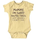 私は親ケア新しいベビーシャワーギフト面白いSaying Baby Onesieボディスーツ US サイズ: 24 Months カラー: イエロー