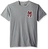 NCAAミシシッピ州ブルドッグ状態野球レース半袖Tシャツ、ミディアム、グレー