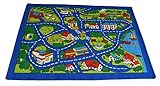 rugs 4 Less Collection Kids Area Rugs (3'3''x4'10 City Street Map Blue) [並行輸入品]