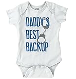 BriscoブランドBestバックアップ新しい両親ベビーシャワーギフト面白いSaying Baby Onesieボディスーツ カラー: ホワイト