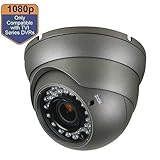 Amview 2.1MP 1080P HD-TVI 1/2.7" 2D /3D IP66 Security Camera 2.8~12mm Lens OSD Menu [並行輸入品]