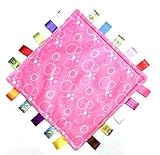 Comforting GenericピンクBubbles Baby Blanket withサテンタグ