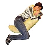 授乳 クッション マルチに使える ベビー＆ママクッション　シムス　抱き枕　授乳　お座りサポート ベージュ　洗い替えカバー付き