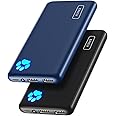 [Set of 2] Mobile Battery, 10,000 mAh, Large Capacity, Lightweight, 3 Devices Simultaneously Charging, USB-C Input/Output, PSE Certified, 3A, Fast Charging, LED Light, Low Current Mode, Portable