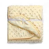 Crafeel Newborn Baby Swaddle Blankets Soft Cotton Baby Towel (Yellow) [並行輸入品]