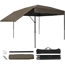 Amazon | モダンデコ タープテント 2.5m×2.5m オーニング付き 防水 UV