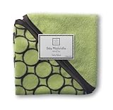 【並行輸入品】スワドルデザインズ ベビーウォッシュクロス -パステルウィズブラウンモッドサークル- グリーン SD-076LM